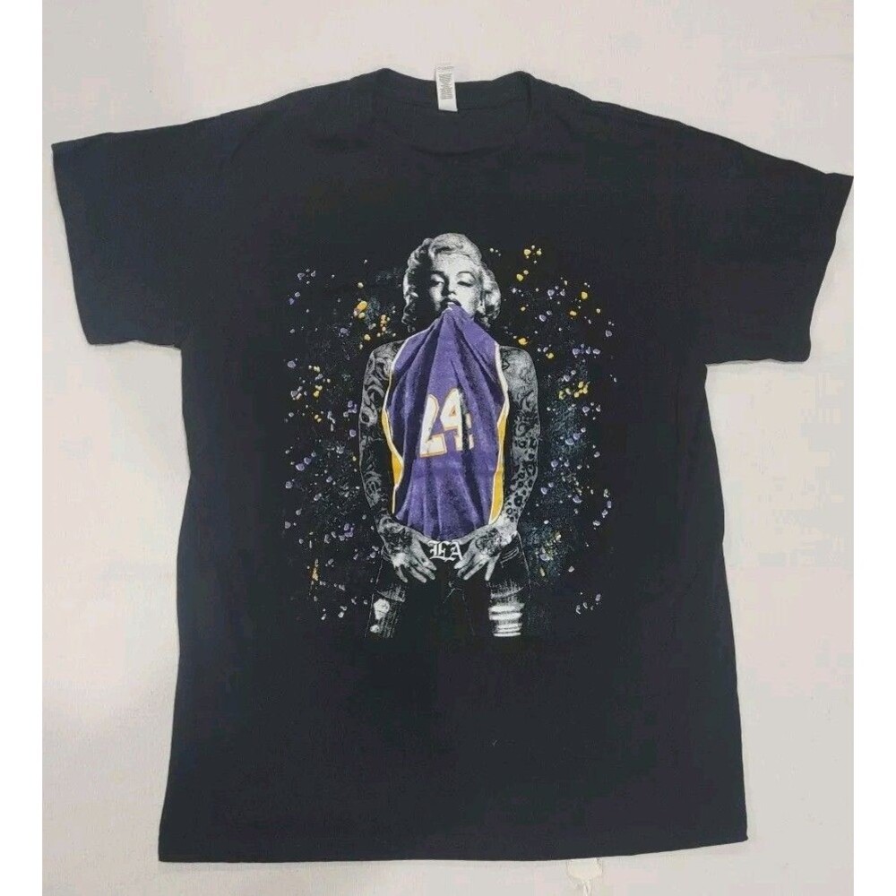 Marilyn Monroe In Kobe Bryant Lakers Jersey T-Shirt Adult Size Medium Alstyle